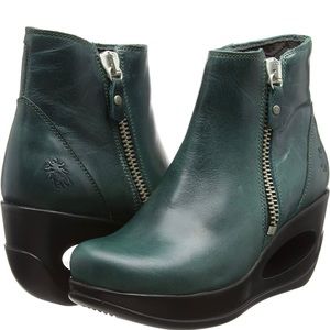 Fly London Booties Hulk Green